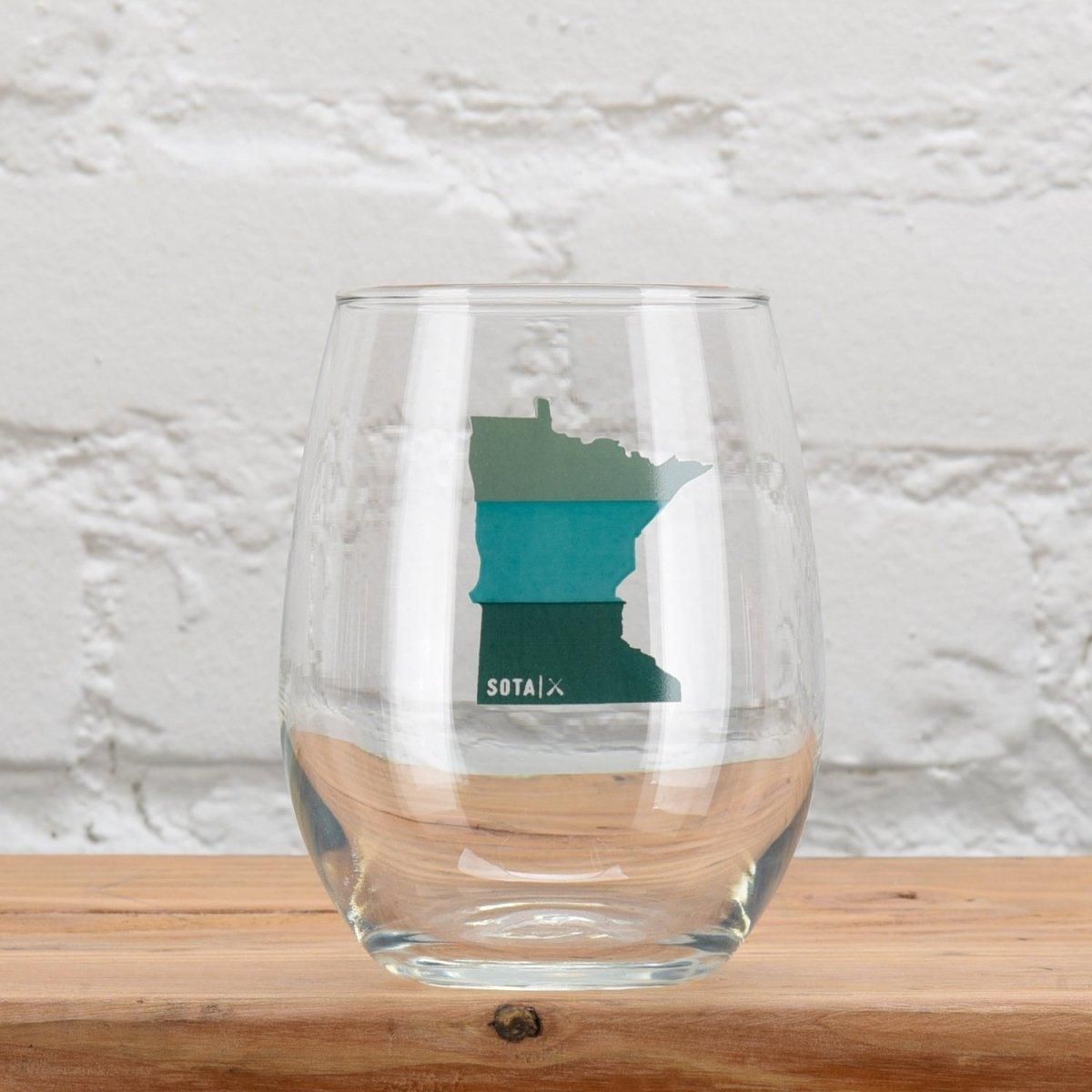 Sota Teal Ombre Wine Glass
