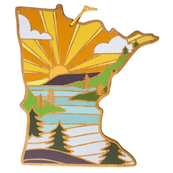 Minnesota Cutting Board with Artwork by Summer Stokes