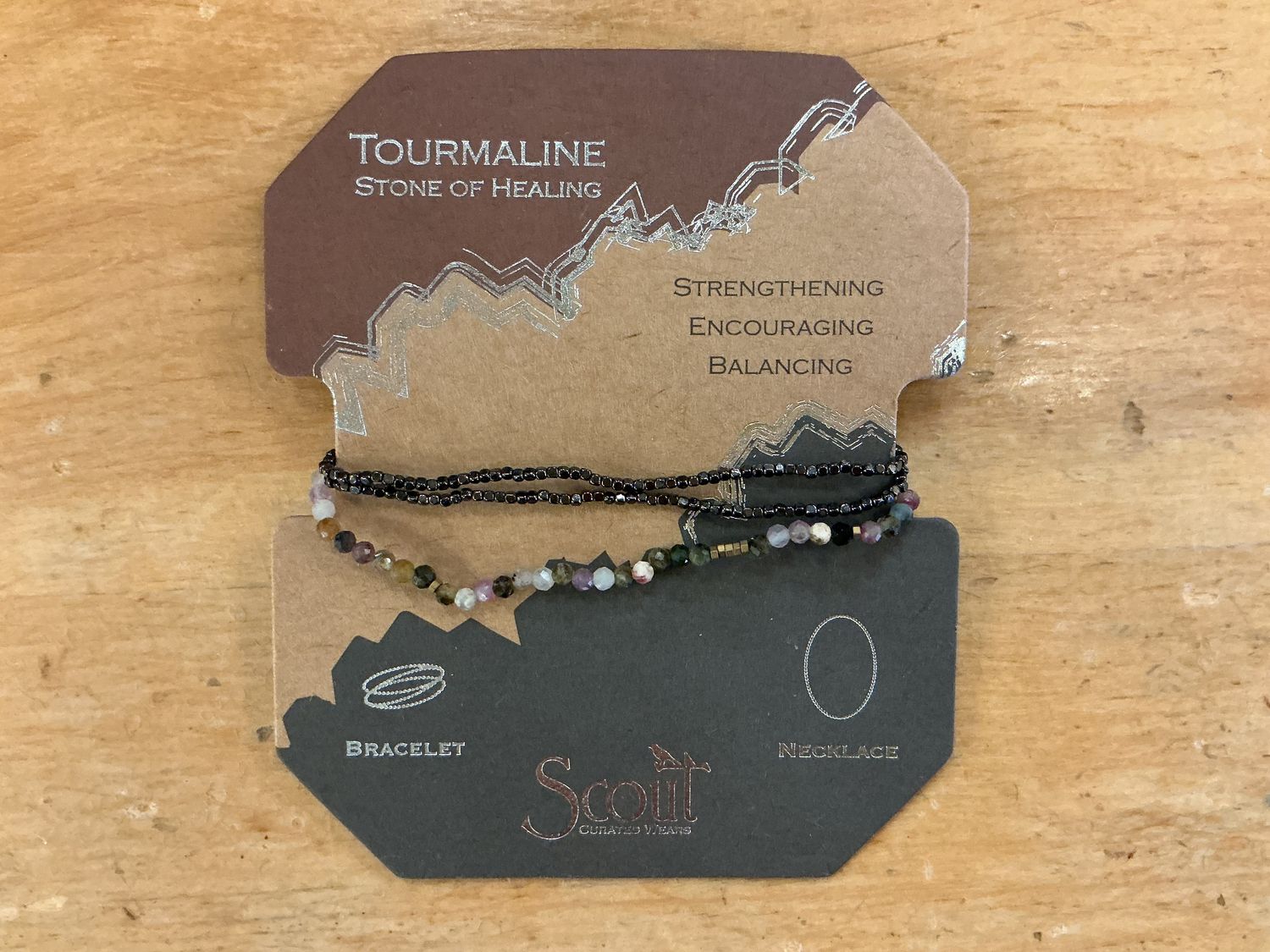 Thin Tourmaline Wrap - Bracelet/Neckalace