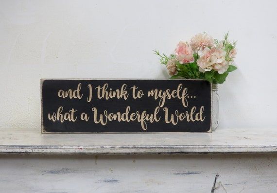 Wonderful World Sign