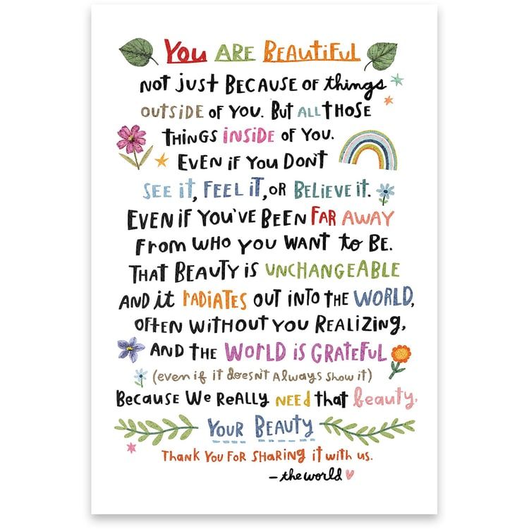 You Are Beautiful Card