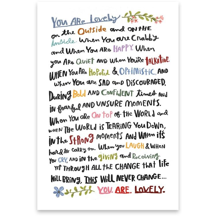 You Are Lovely Card