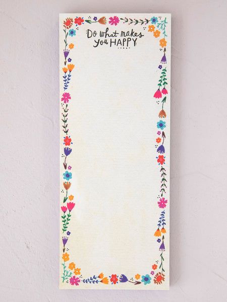 do what makes you happy list pad