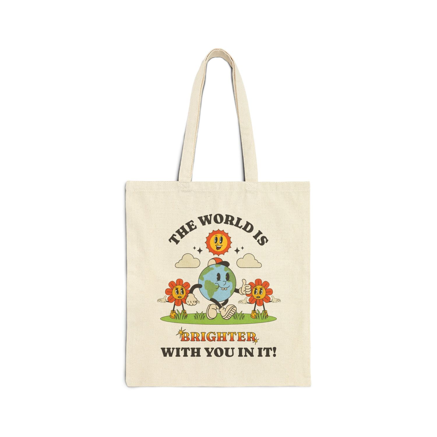 world is brighter reusable bag