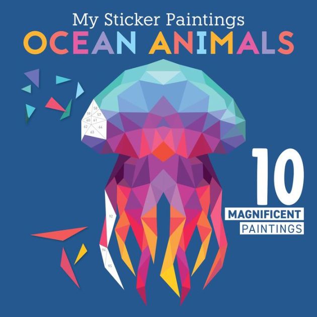 My Sticker Paintings: Ocean Animals - by Clorophyl Editions (Paperback)