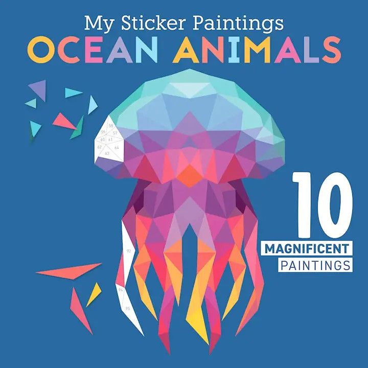 My Sticker Paintings: Ocean Animals - Kid's Activity Book