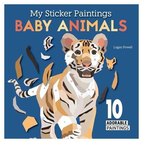 My Sticker Paintings - Baby Animals - 10 Adorable Paintings