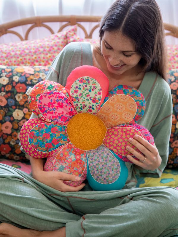 Patchwork Flower Pillow