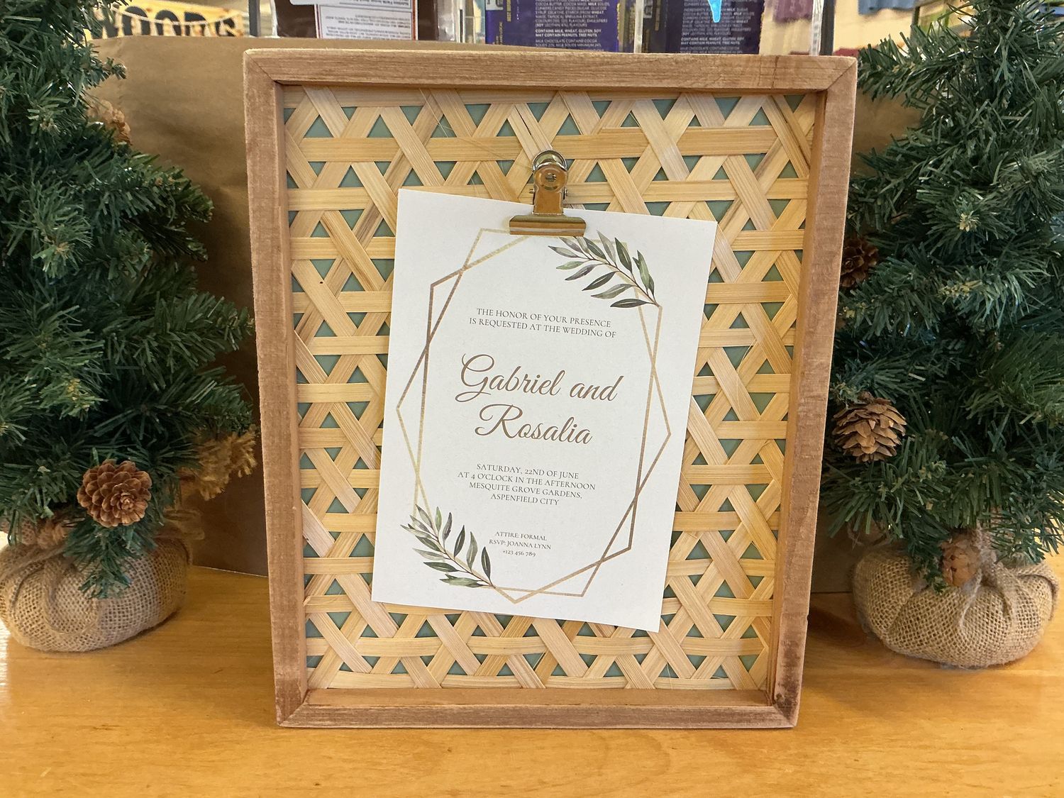 I Love Us - Wooden Inset Box Frame