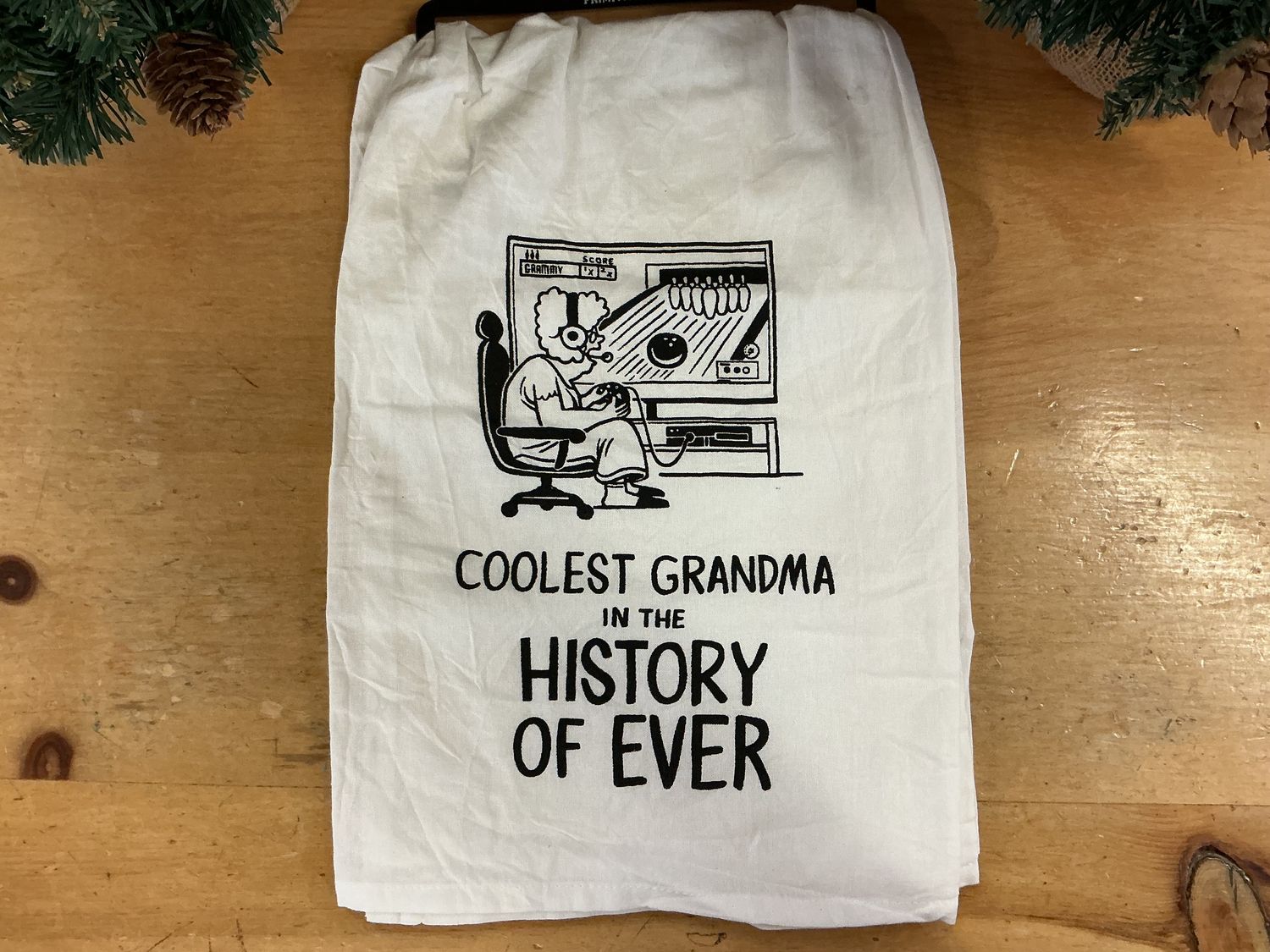 Coolest Gaming Grandma - Kitchen Towel