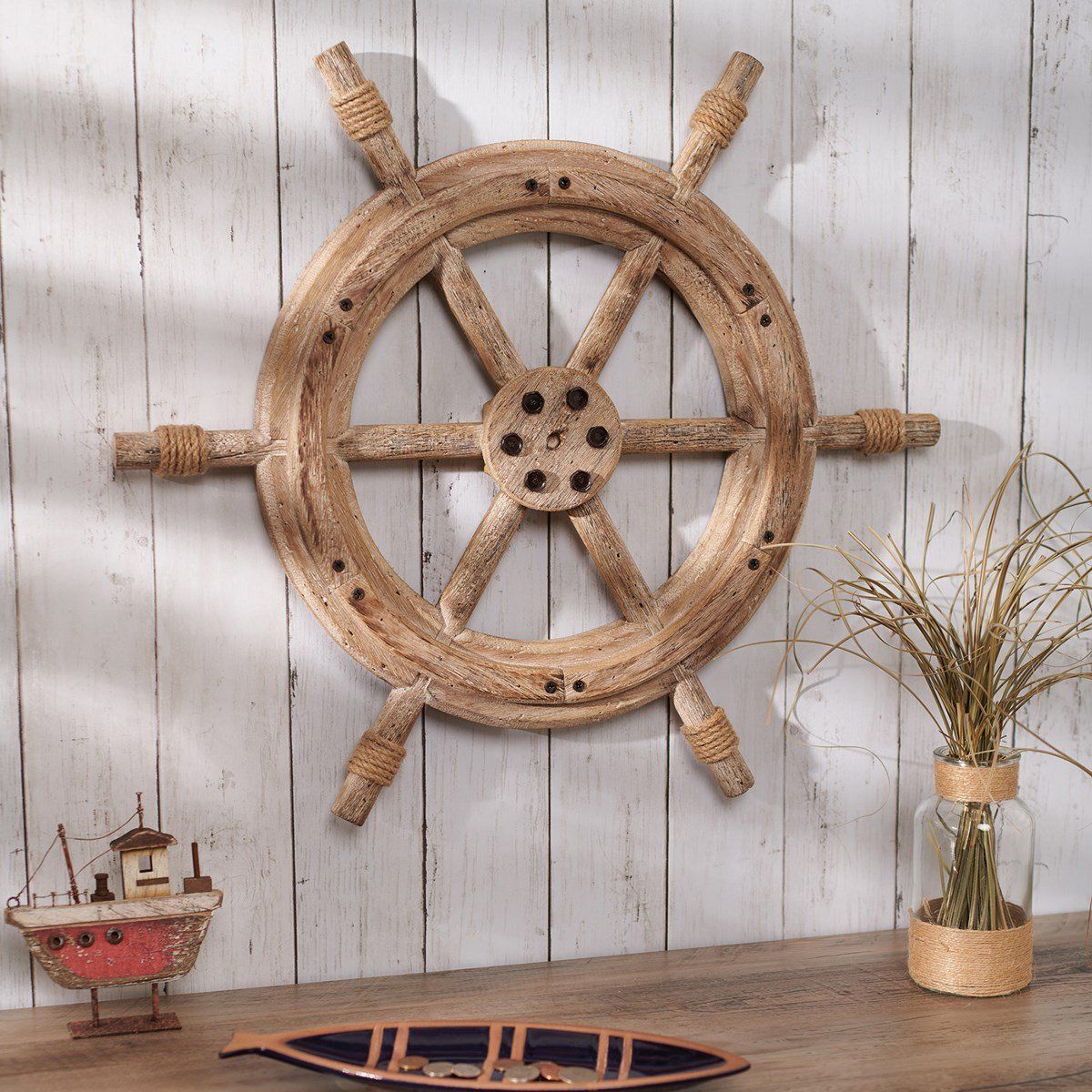 Primitives by Kathy Hanging Decor - Ship ' S Wheel