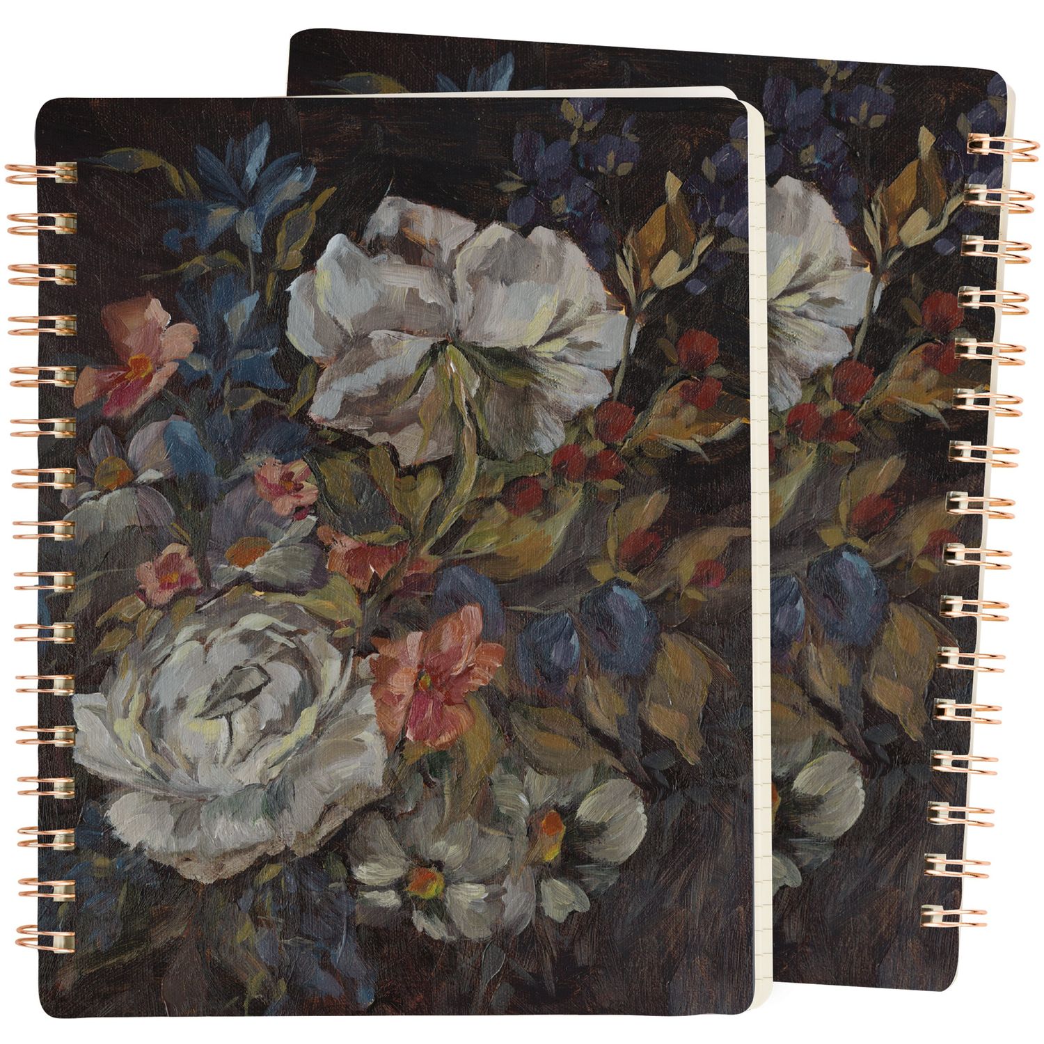 Primitives by Kathy Mixed Floral Spiral Notebook