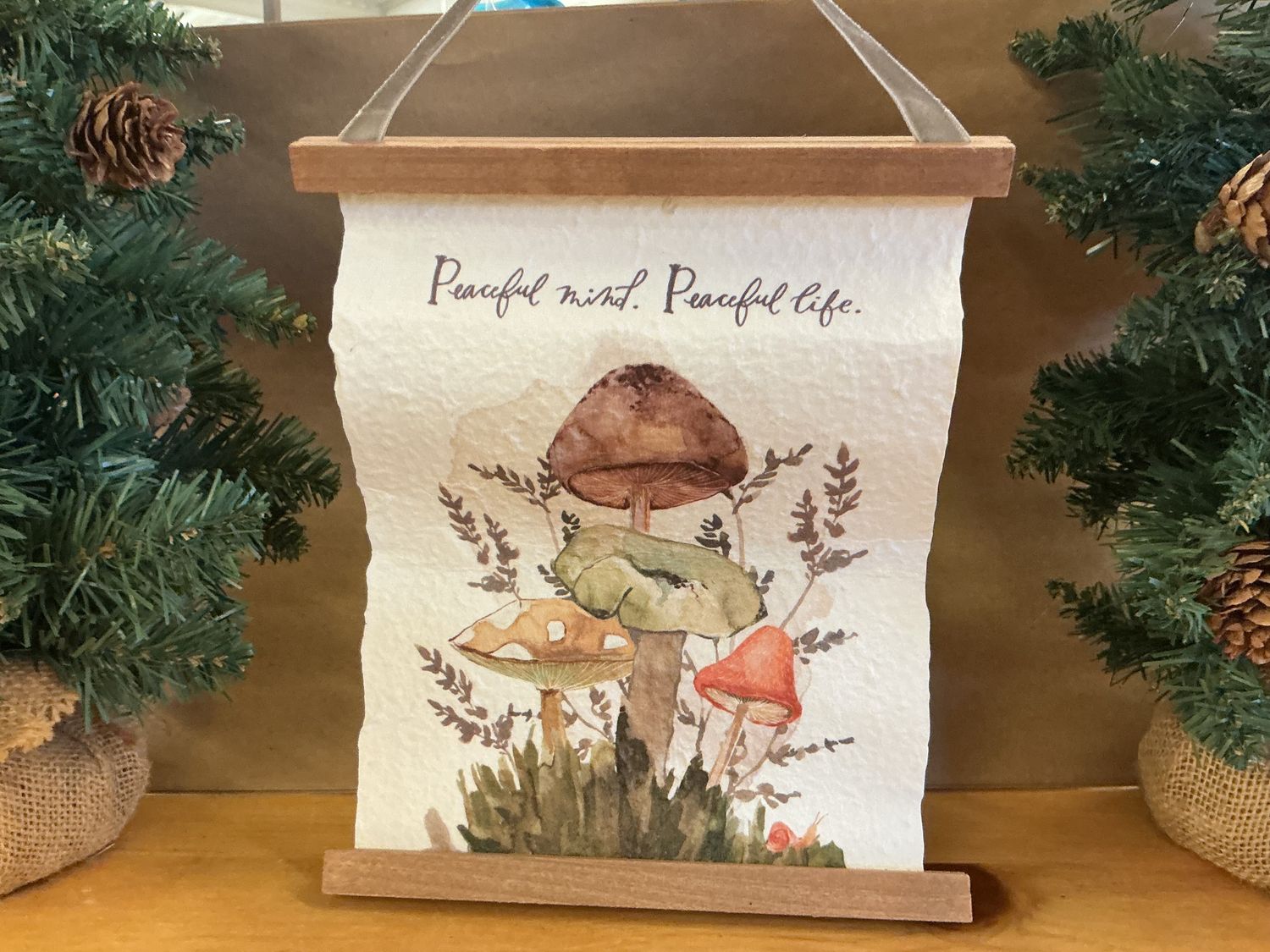 Peaceful Mind Mushroom Paper - Banner