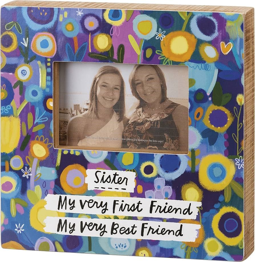 Primitives by Kathy Sister My Very First Friend My Very Best Friend Home DéCOR Box Photo Frame