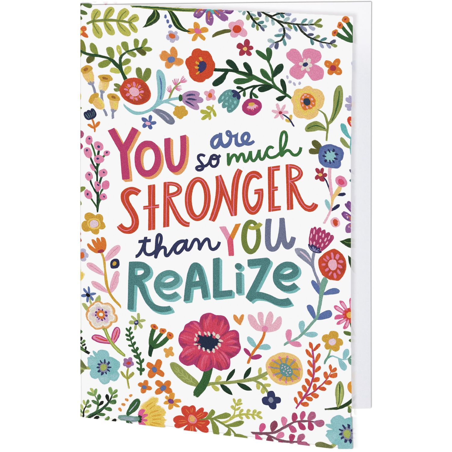 Primitives by Kathy You are so much So Much Stronger than you realize Greeting Card