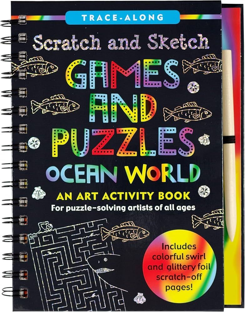 Scratch &amp; Sketch Games &amp; Puzzles: Ocean World by Vicki Fischer