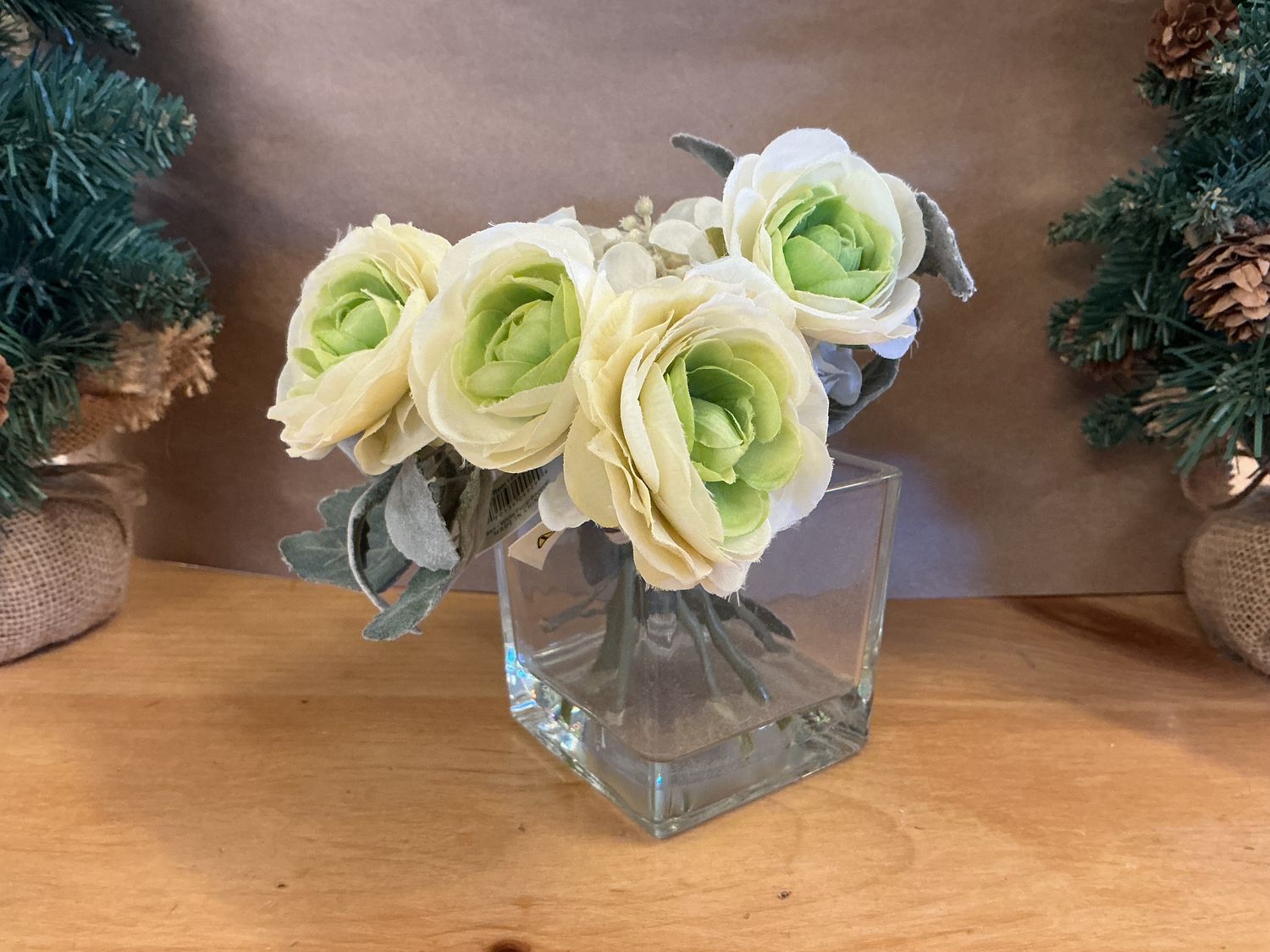 Faux White Floral Bouquet