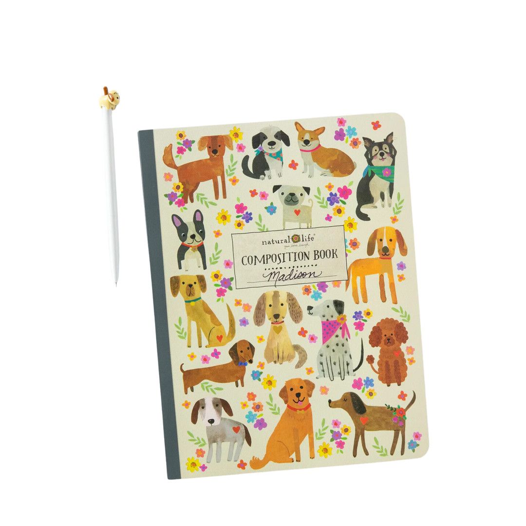 dog composition notebook