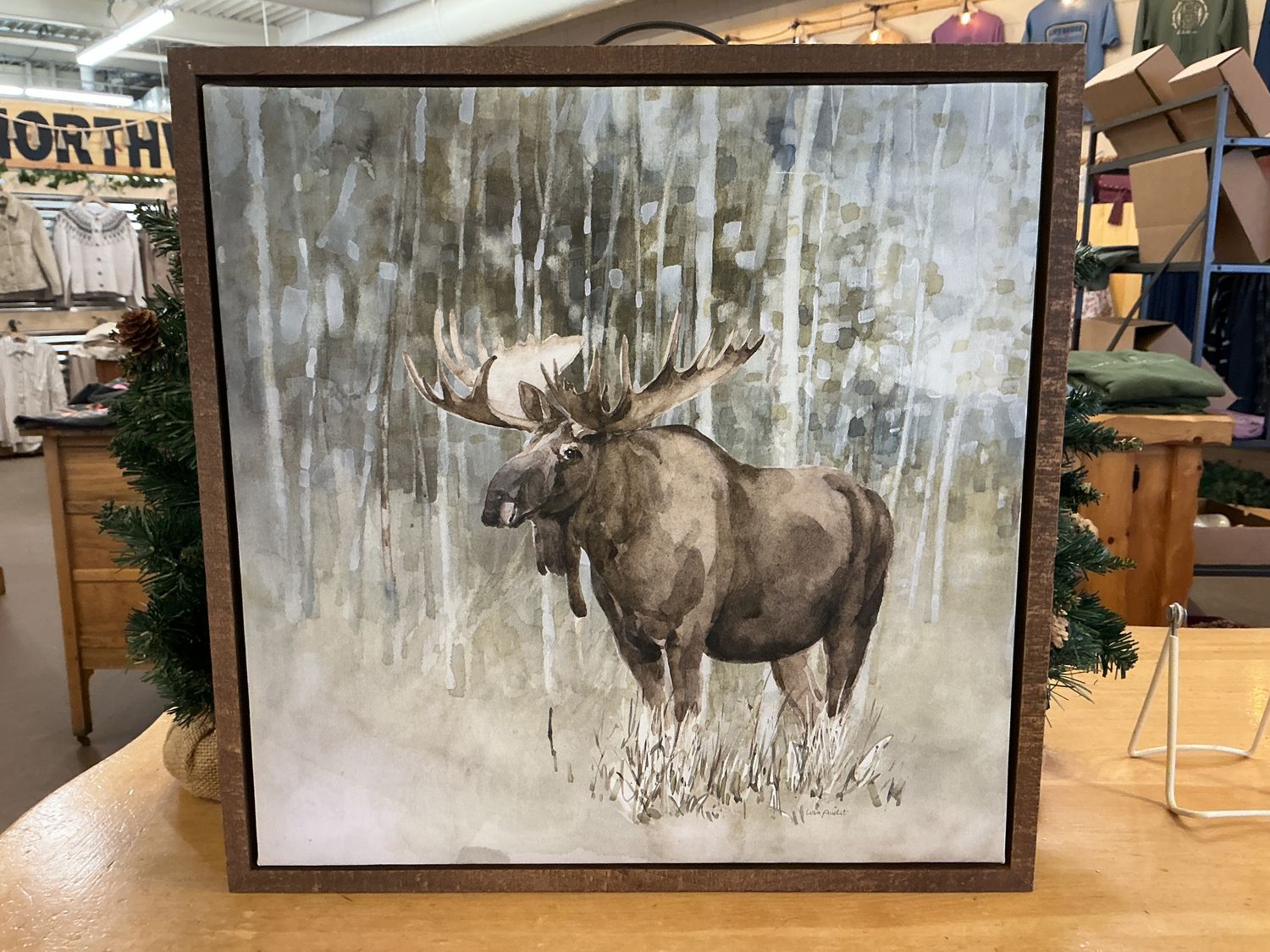 Moose Canvas Wall Decor