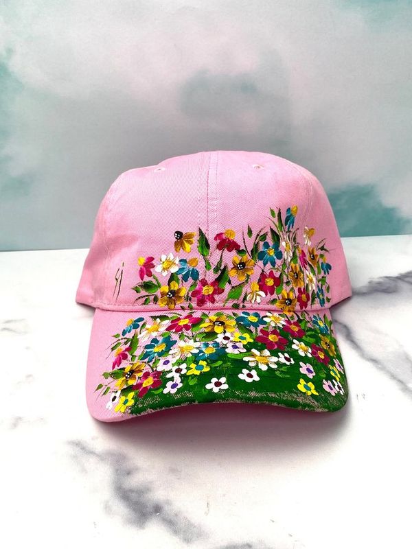 Pink Painted Garden Cap