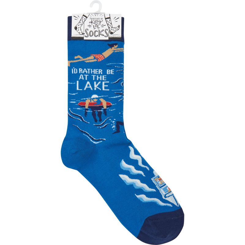Rather Be At The Lake - Socks