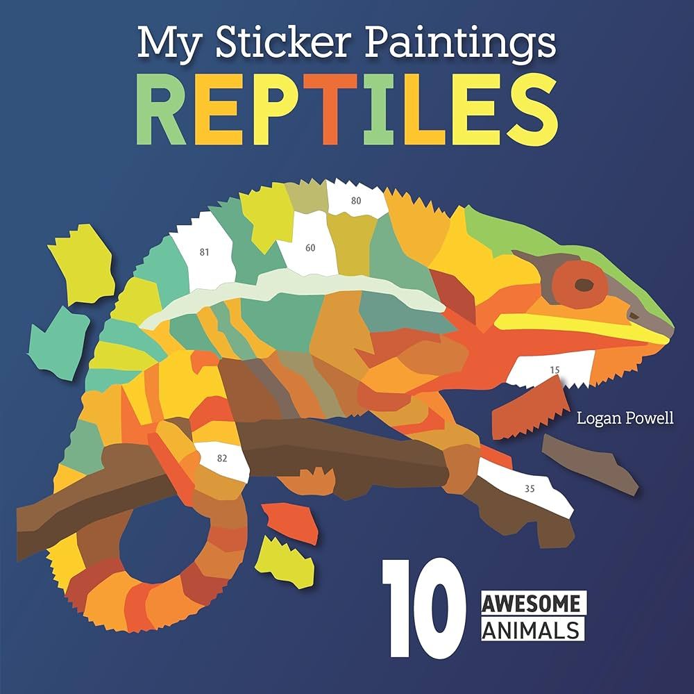 Reptiles Sticker paintings