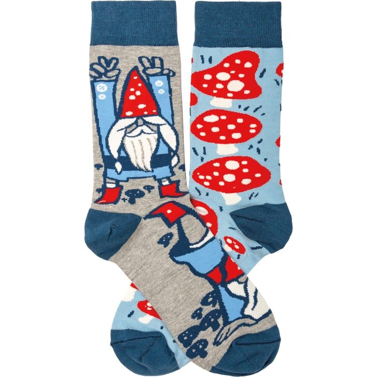 Socks - Gnomes &amp; Mushrooms