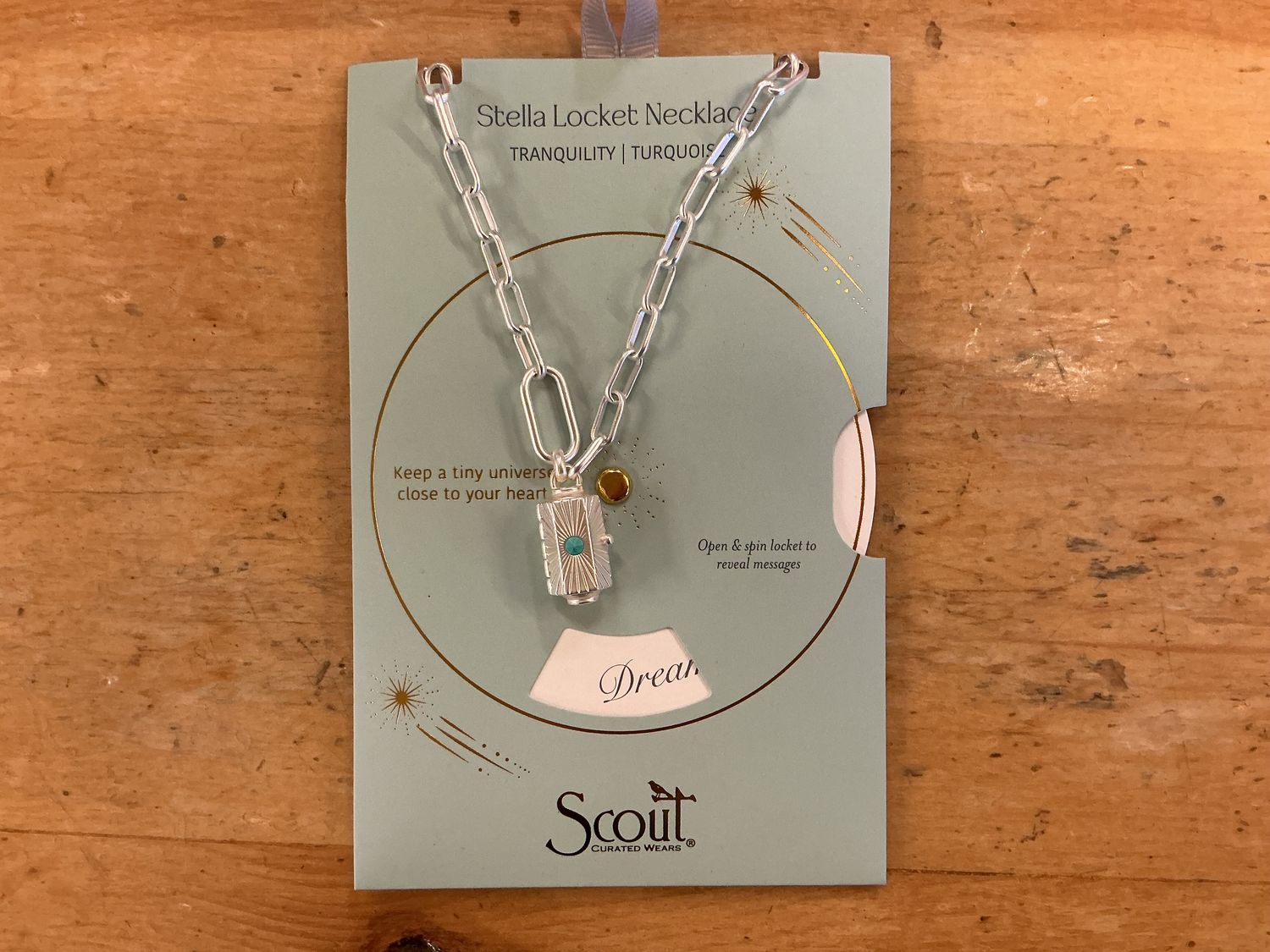 Stella Locket Turquoise - Necklace