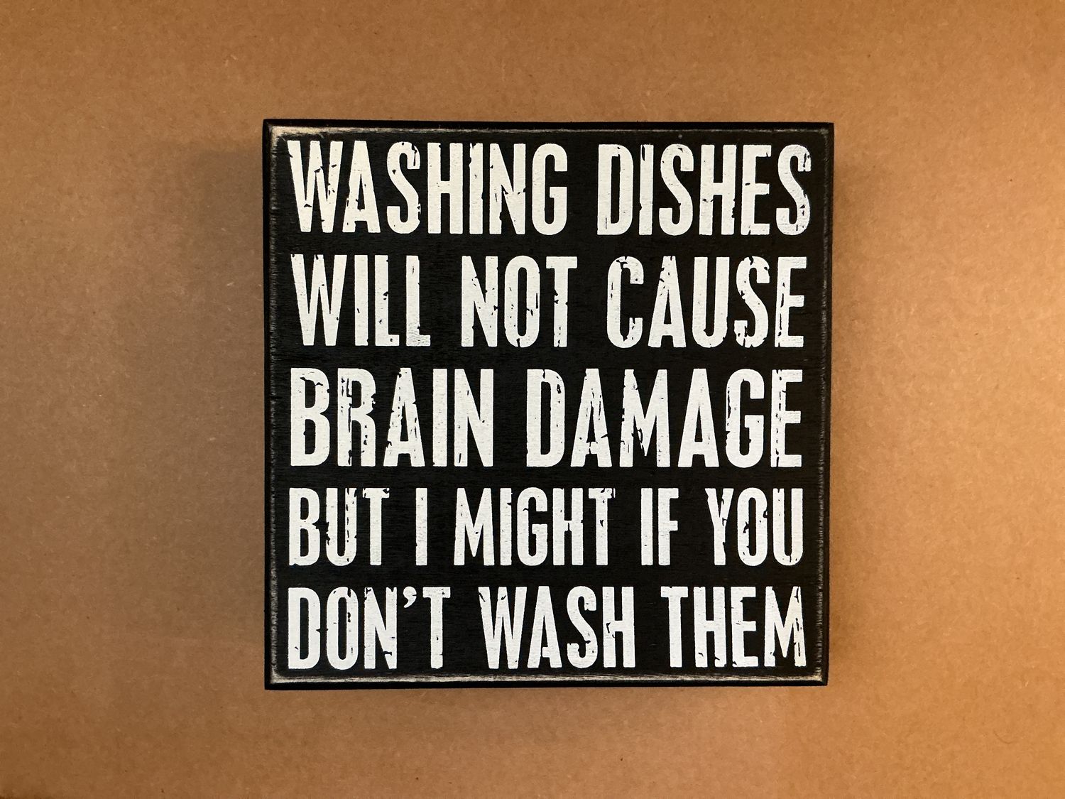 Washing Dishes Sign