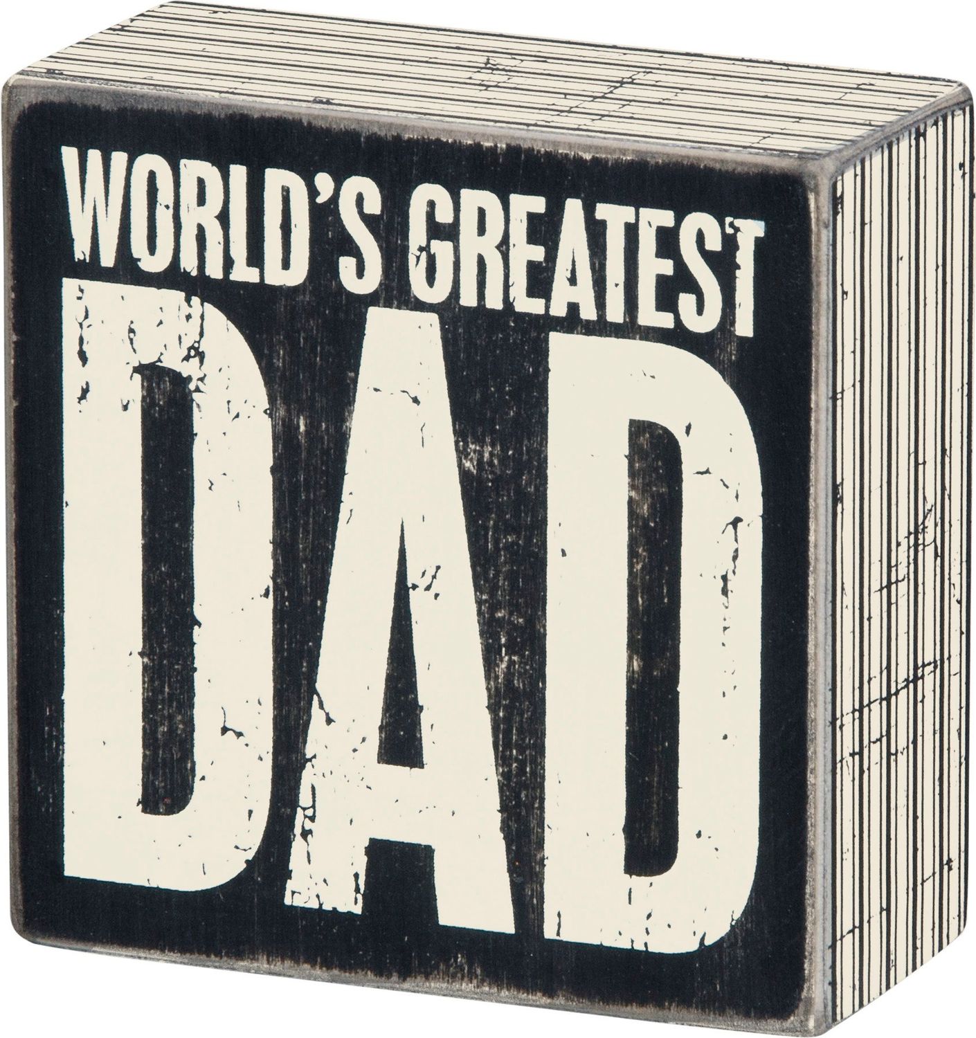 World's Greatest Dad - Wooden Box Sign