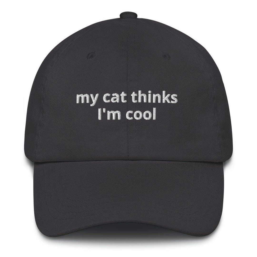 my cat thinks im cool cap