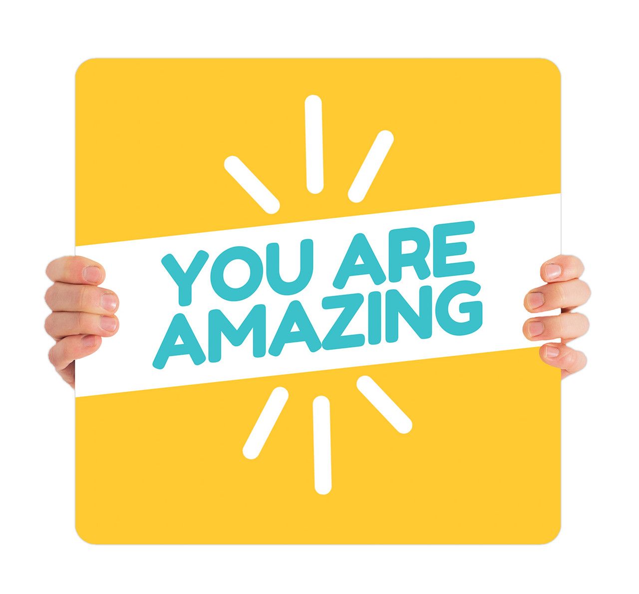 you are amazing banner