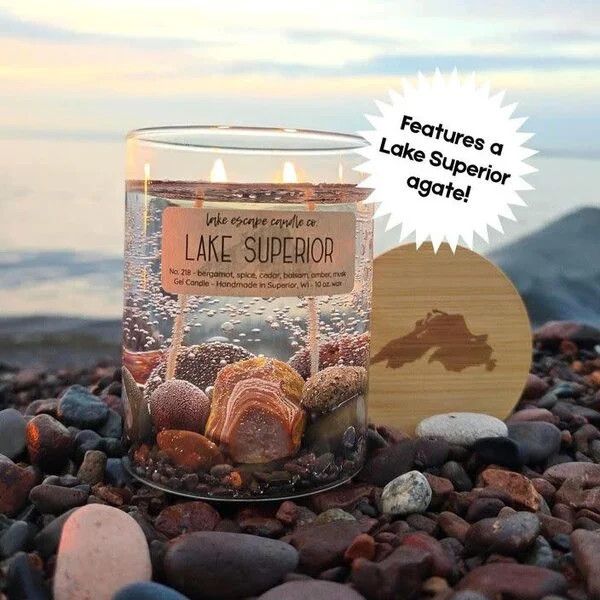 10 oz. “Original” Lake Superior Gel Candle (No. 218) | Lake Escape Candle Co