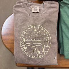 Minnesota Land of 10000 Lakes Sketch Long Sleeve