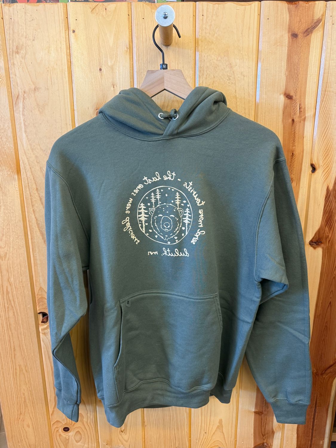 Duluth Send More Tourists Bear Hoodie, Size: S