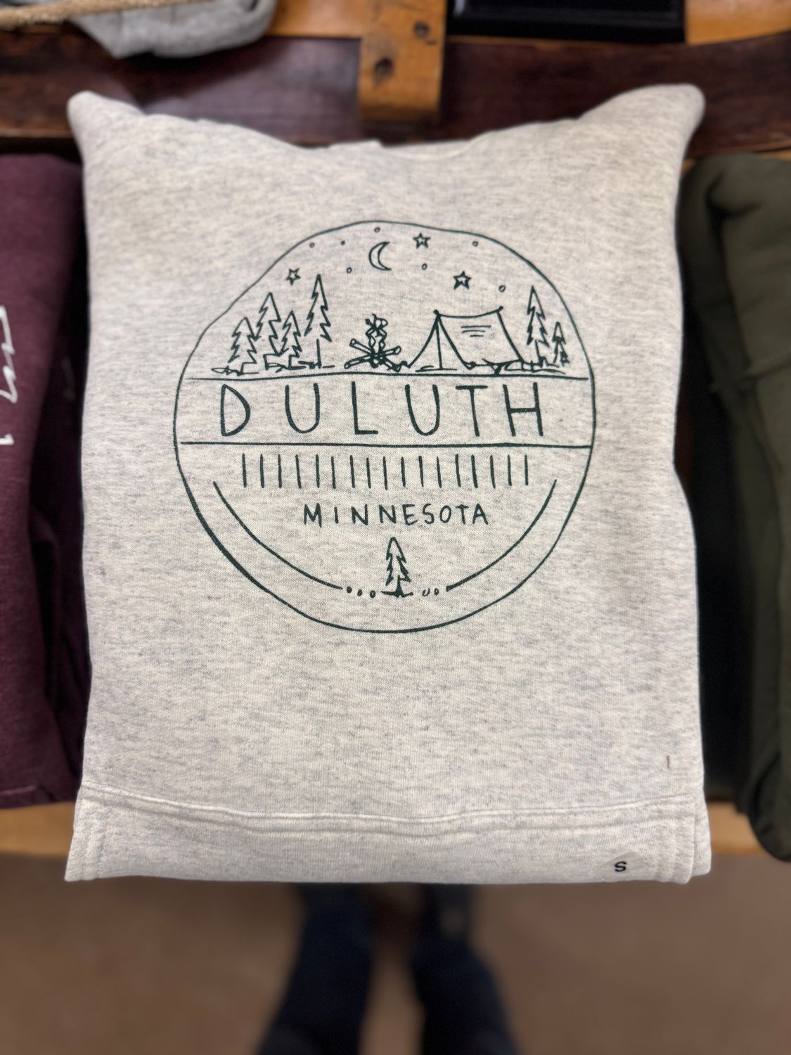Duluth Camping Scene Circle Hoodie, Size: S