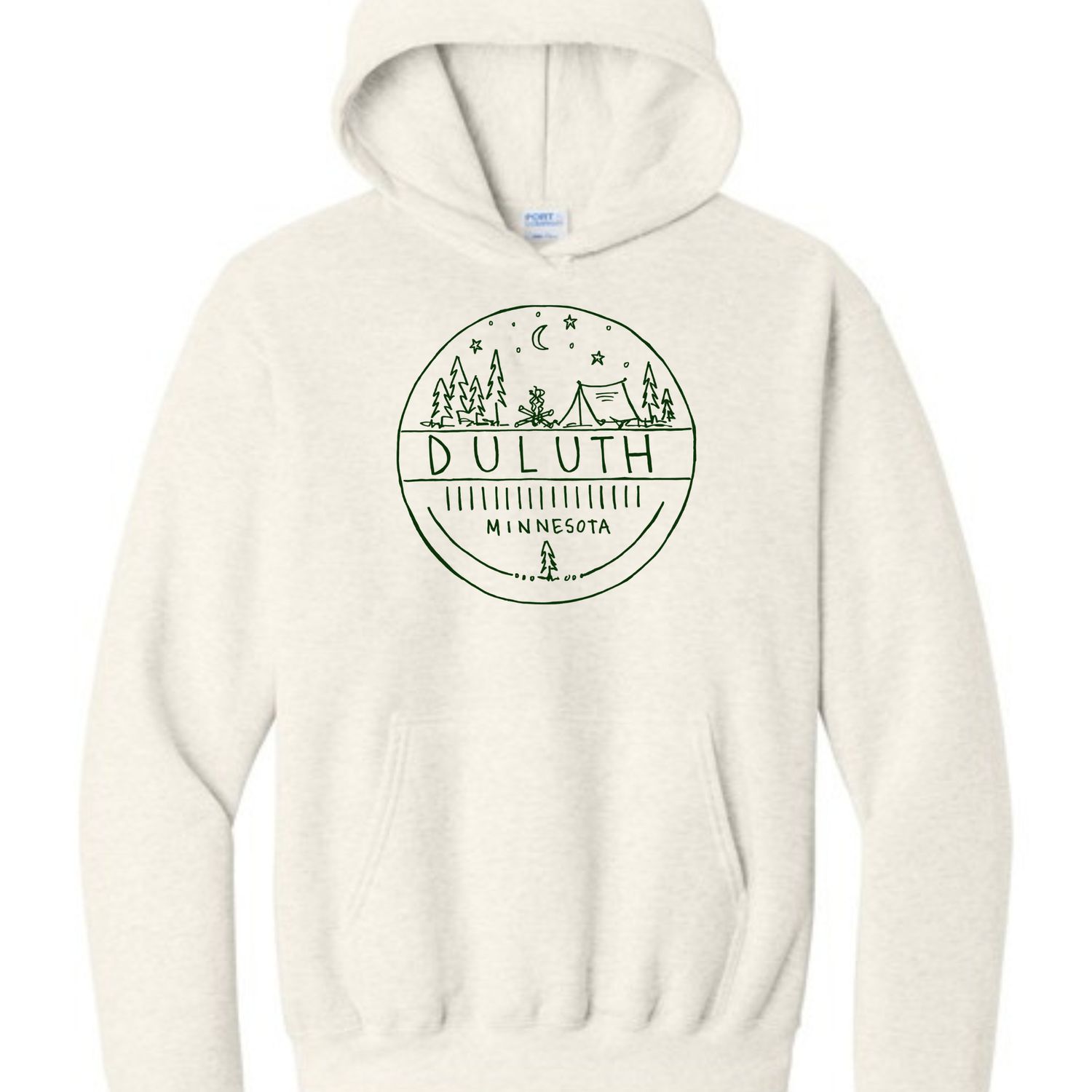 Duluth Camping Scene Circle Hoodie