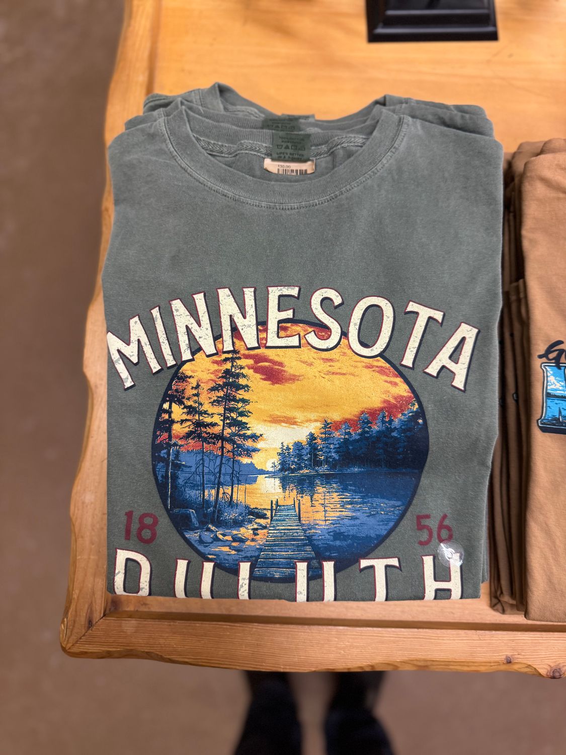 Minnesota Duluth Sunset Dock Tee, Size: S