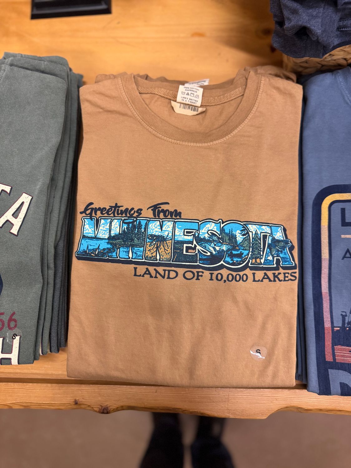 Greetings From Minnesota Land of 10000 Lakes Tee, Size: S