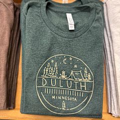 Duluth Camping Scene Circle Tee Forest