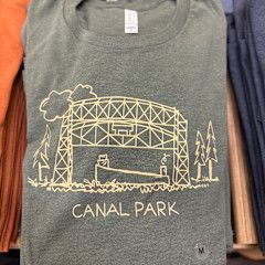 Canal Park Aerial Lift Bridge Tee Olive