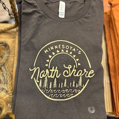 Minnesota's North Shore Circle Tee Charcoal