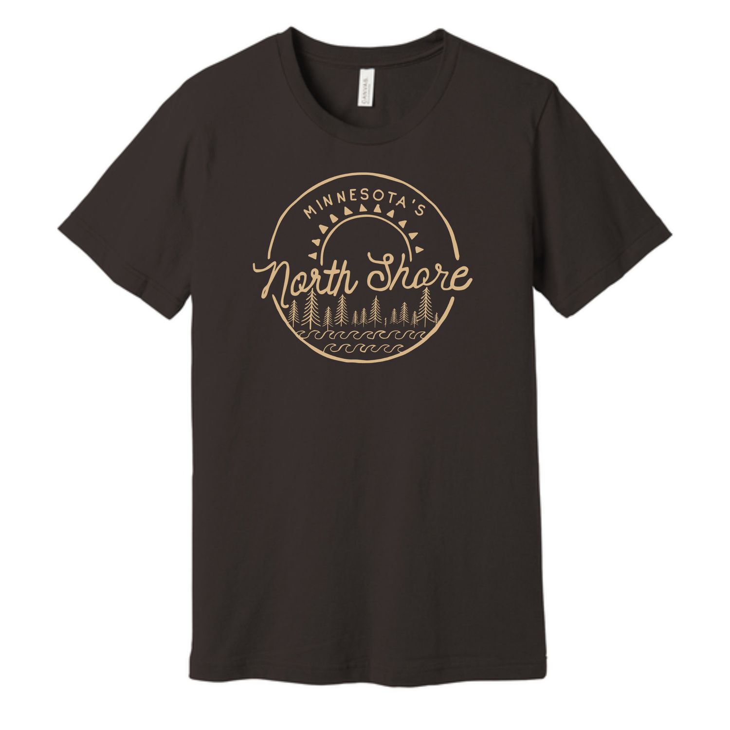 Minnesota's North Shore Circle Tee Charcoal