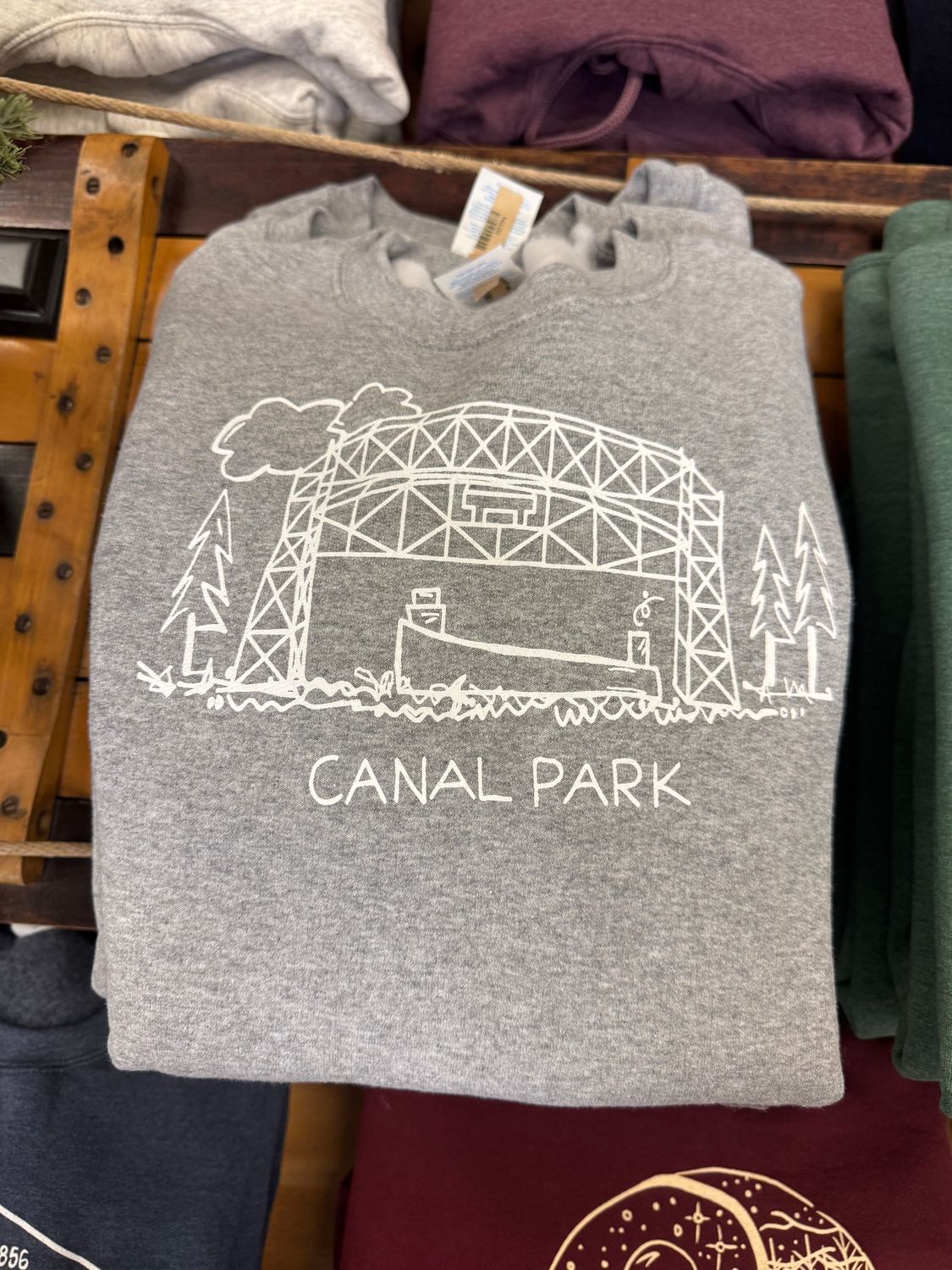 Canal Park Aerial Lift Bridge Crew Neck, Size: S