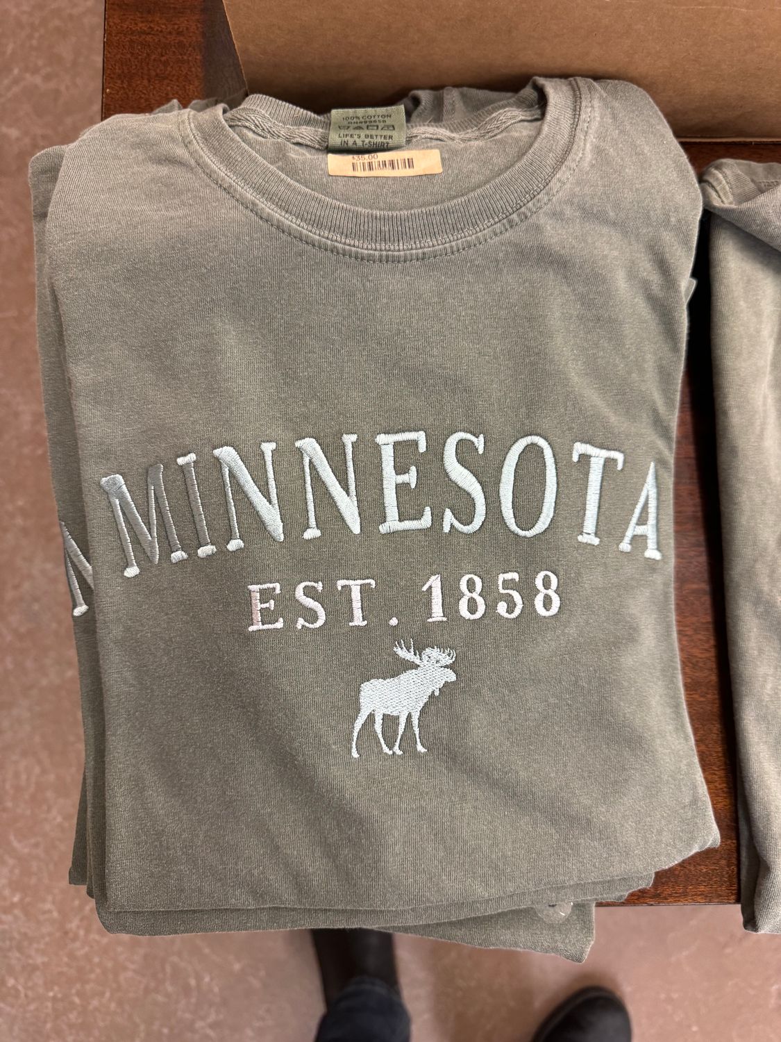 Minnesota Est 1858 Moose Arch Tee, Size: S
