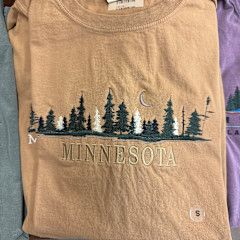 Minnesota Treeline Moon Tee Tan
