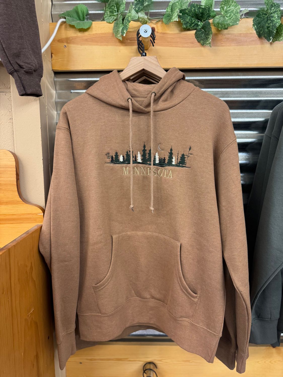 Minnesota Treeline Moon Hoodie, Size: S