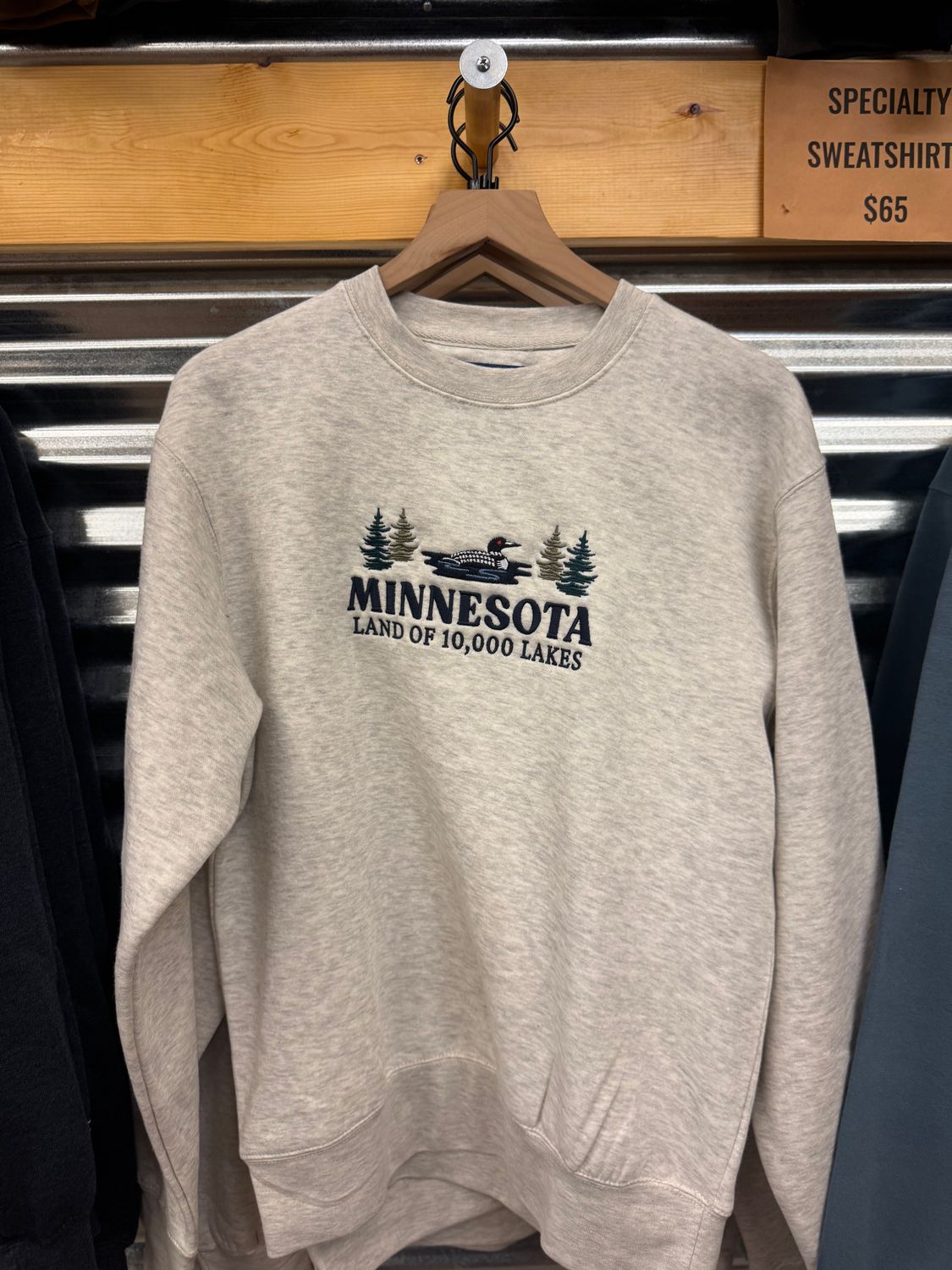 Minnesota Land of 10000 Lakes Loon Sweatshirt, Size: S
