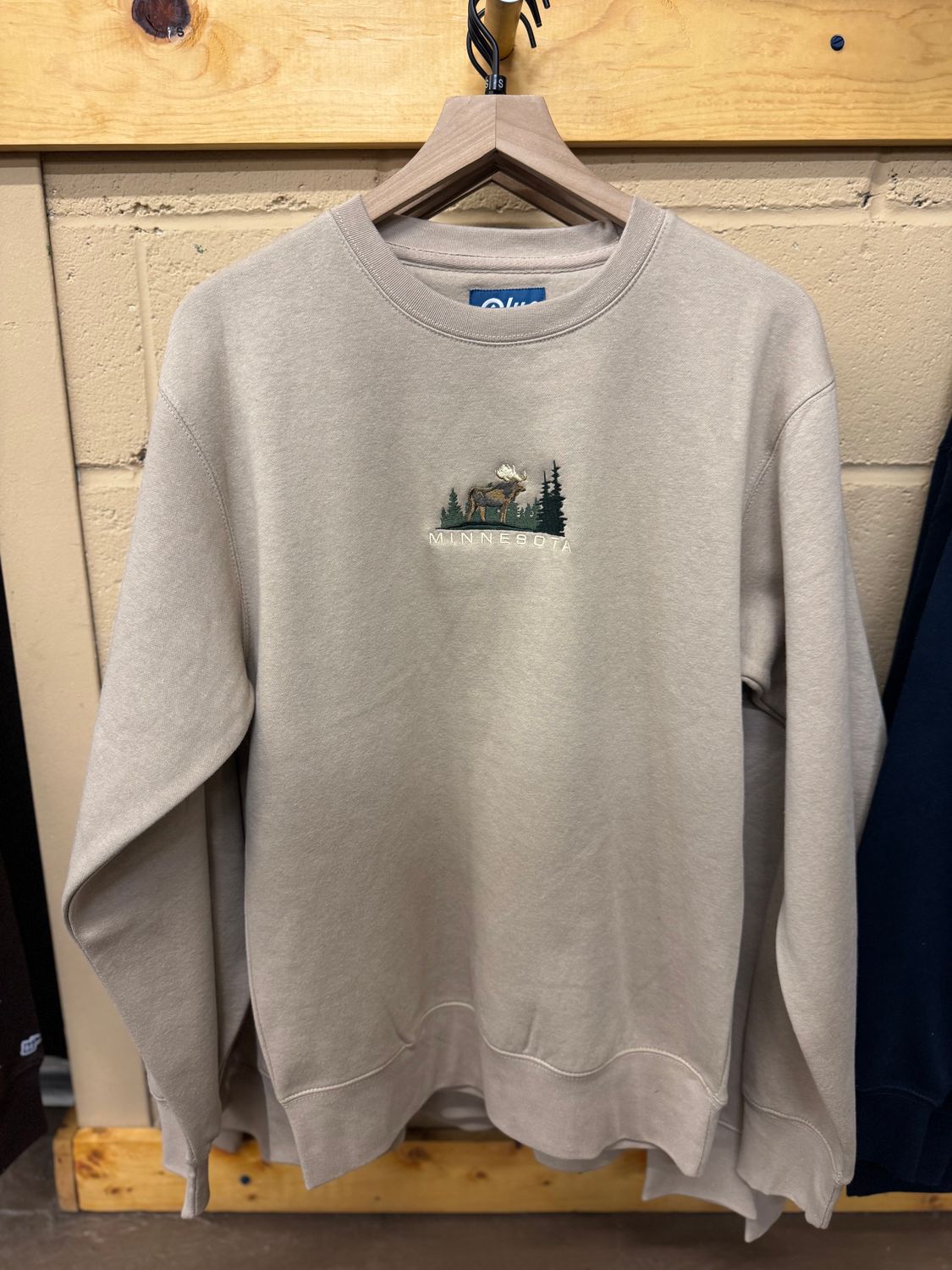 Minnesota Moose Forest Crewneck, Size: S