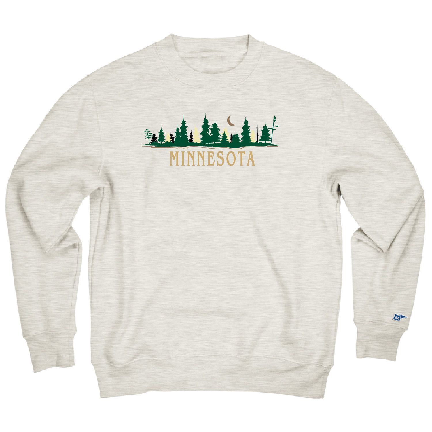Minnesota Moonlit Treeline Crewneck